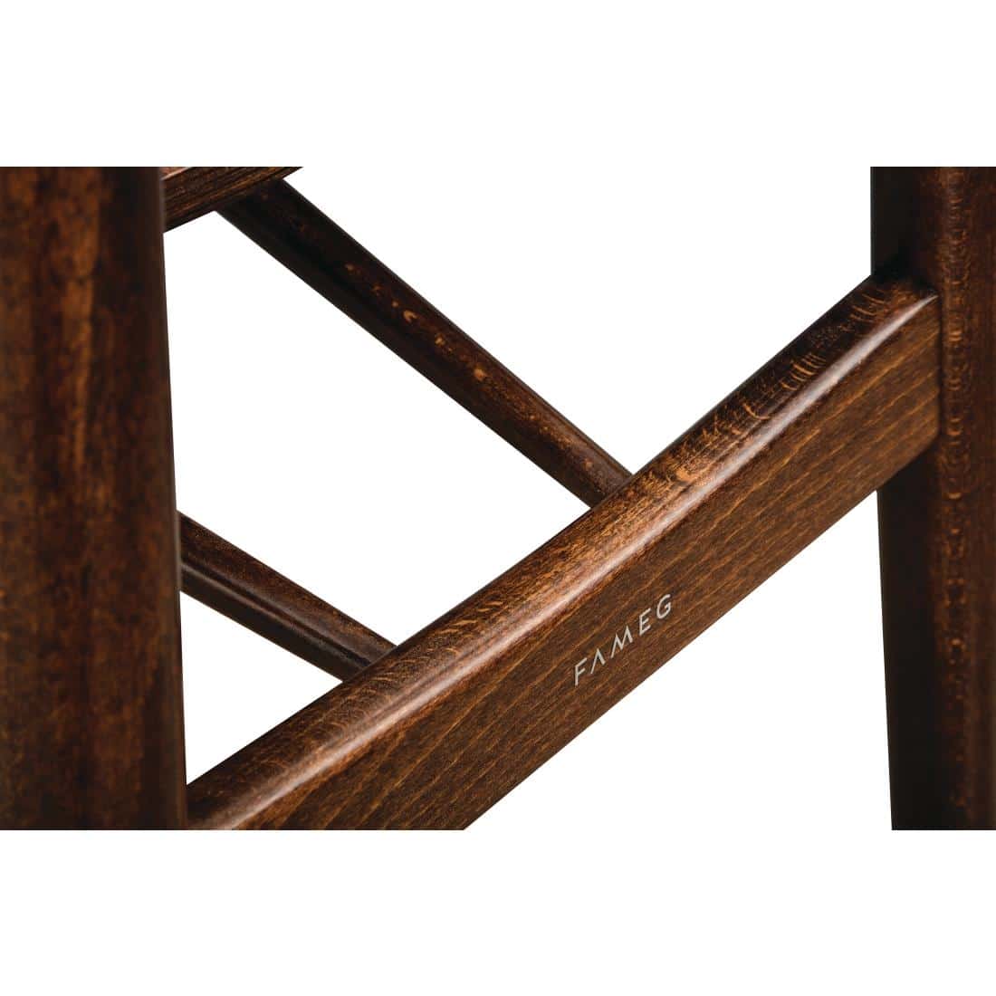 Fameg Walnut Cowhorn Side Chair (Pack of 2) - Image 5