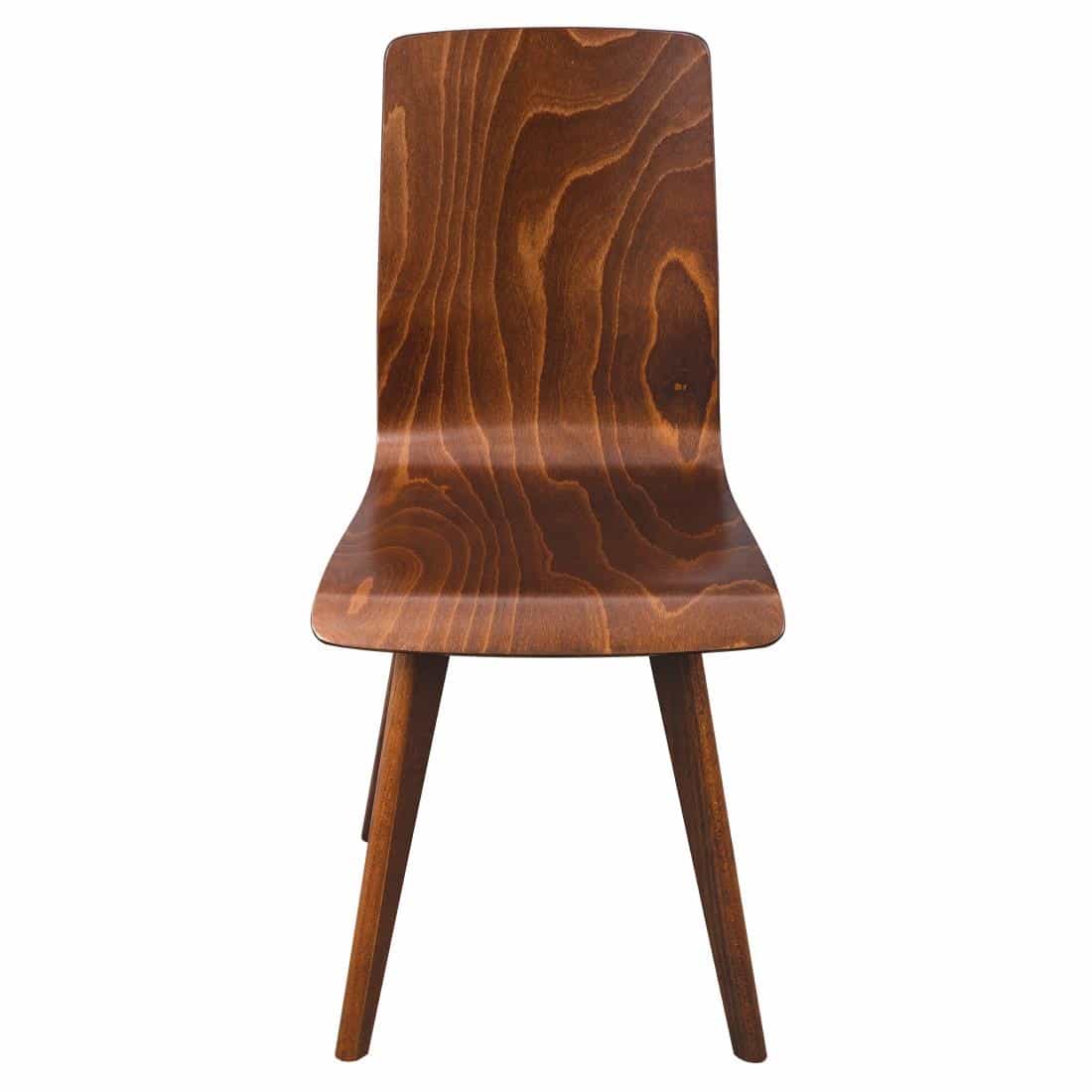 Fameg Wooden Flow Bentwood Walnut Side Chairs (Pack of 2) - Image 3