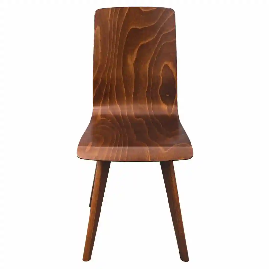 Fameg Wooden Flow Bentwood Walnut Side Chairs (Pack of 2) - Image 2