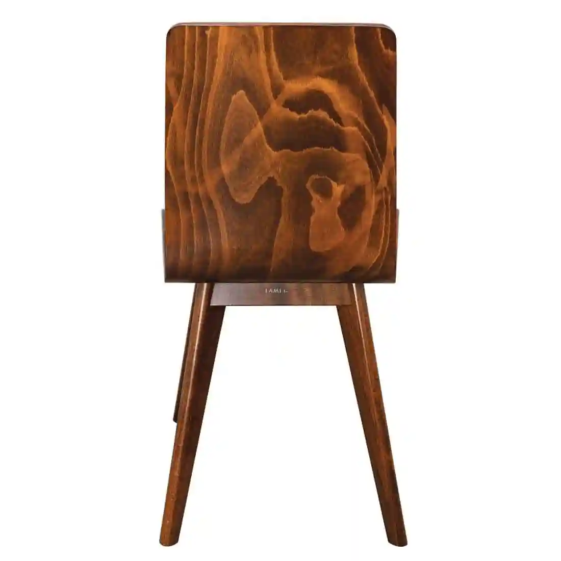 Fameg Wooden Flow Bentwood Walnut Side Chairs (Pack of 2) - Image 3