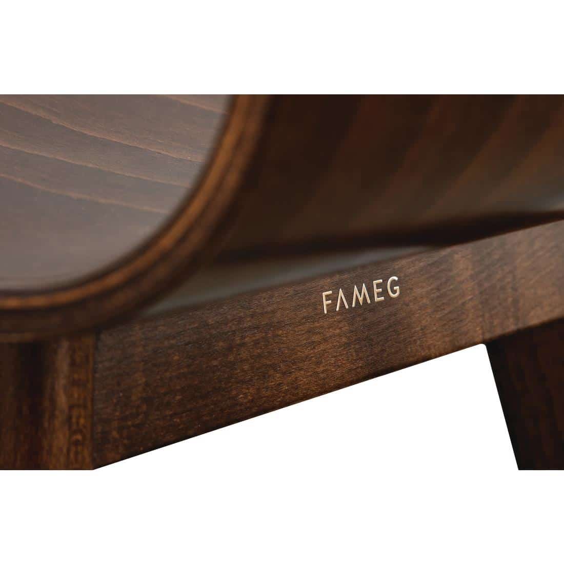 Fameg Wooden Flow Bentwood Walnut Side Chairs (Pack of 2) - Image 5
