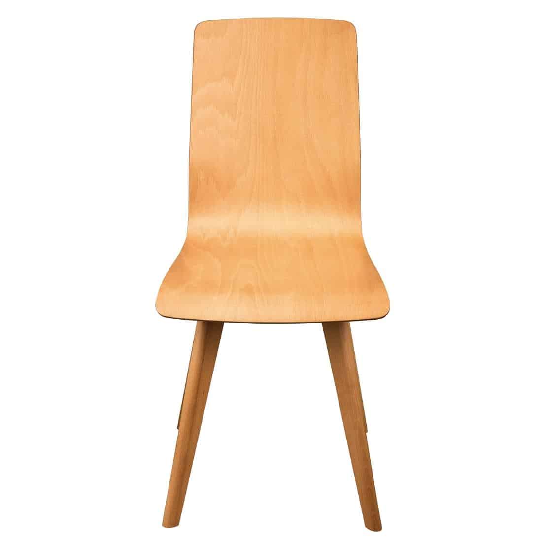 Fameg Wooden Flow Bentwood Beech Side Chairs (Pack of 2) - Image 3