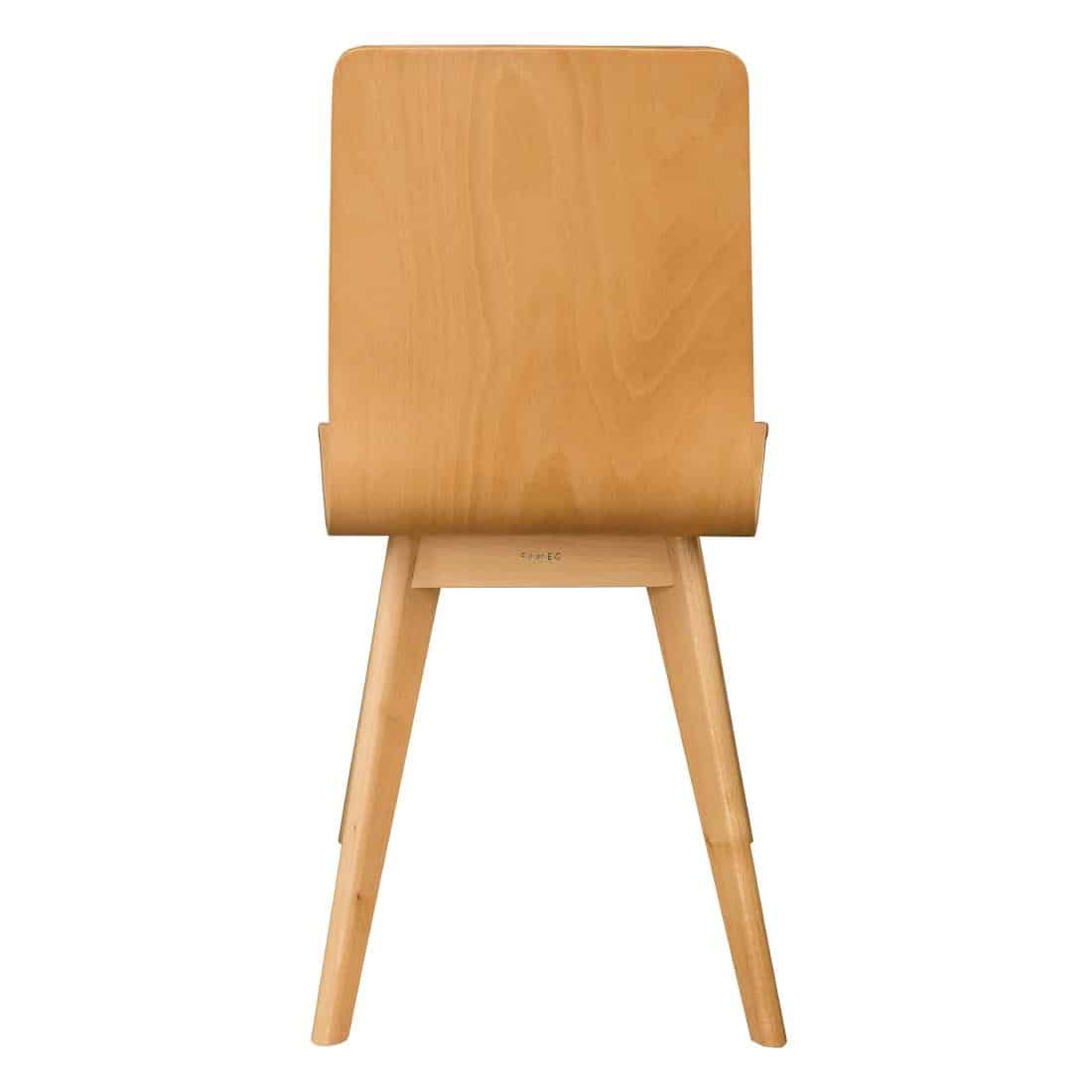 Fameg Wooden Flow Bentwood Beech Side Chairs (Pack of 2) - Image 4