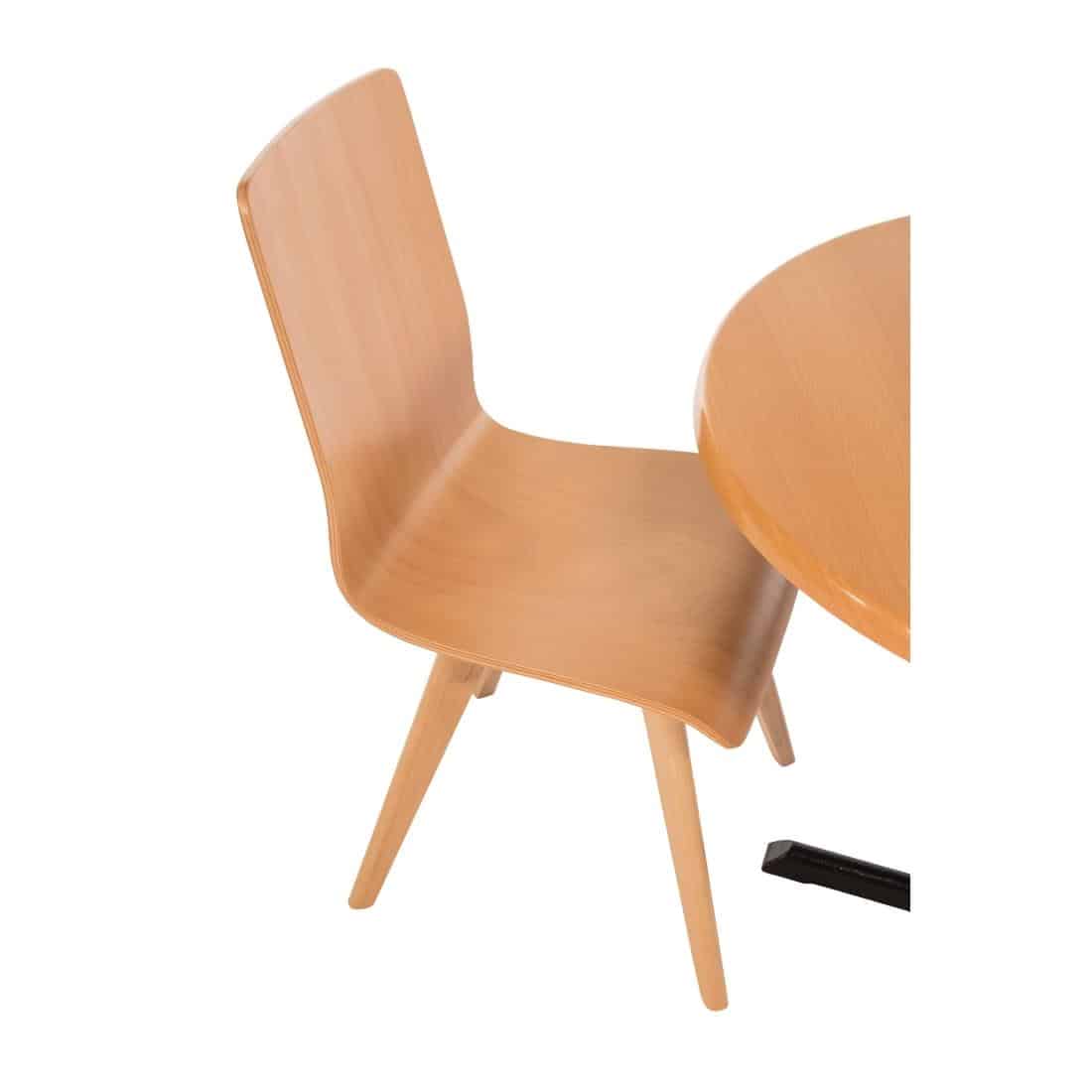 Fameg Wooden Flow Bentwood Beech Side Chairs (Pack of 2) - Image 6