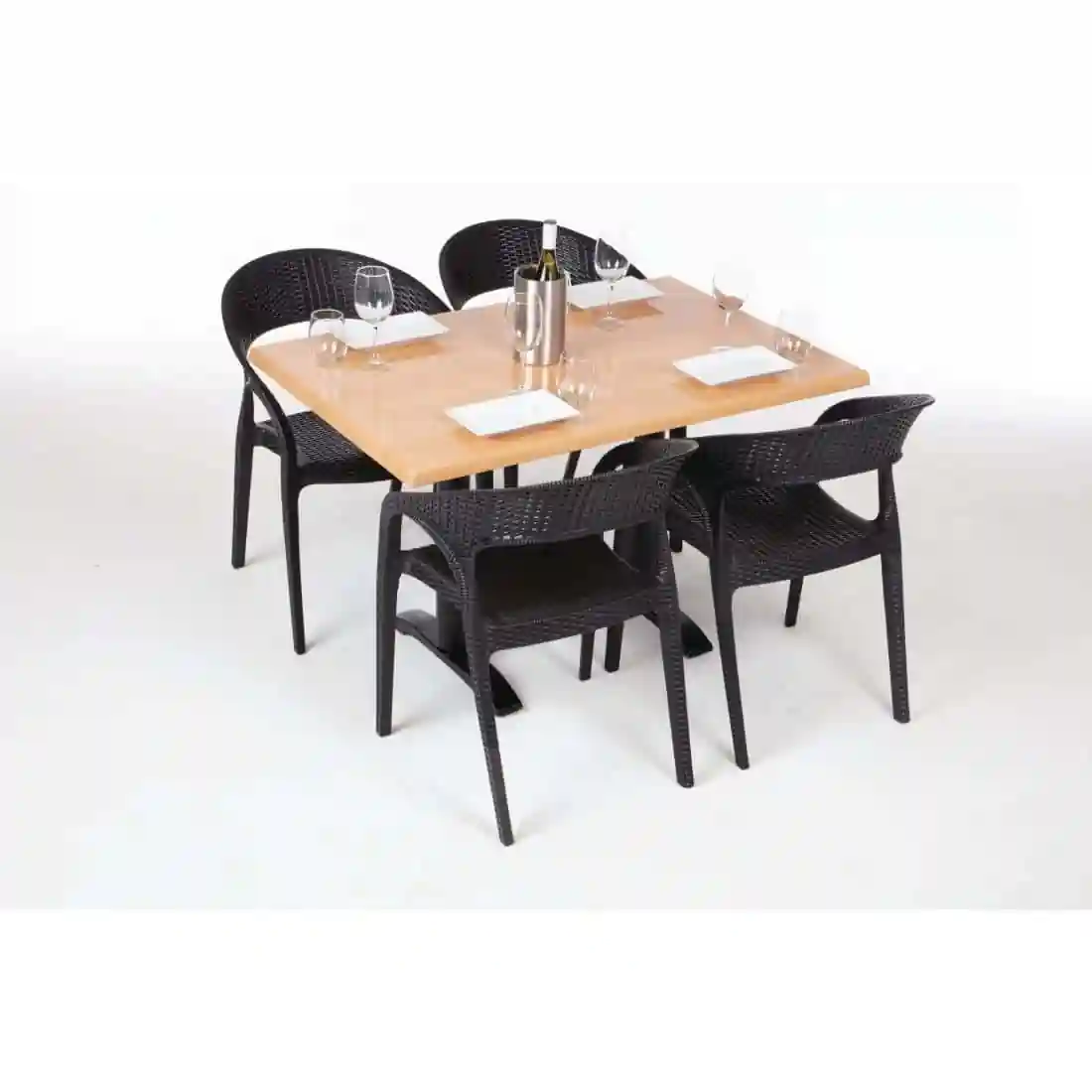 Bolero Pre-drilled Rectangular Tabletop Beech Effect - Image 2