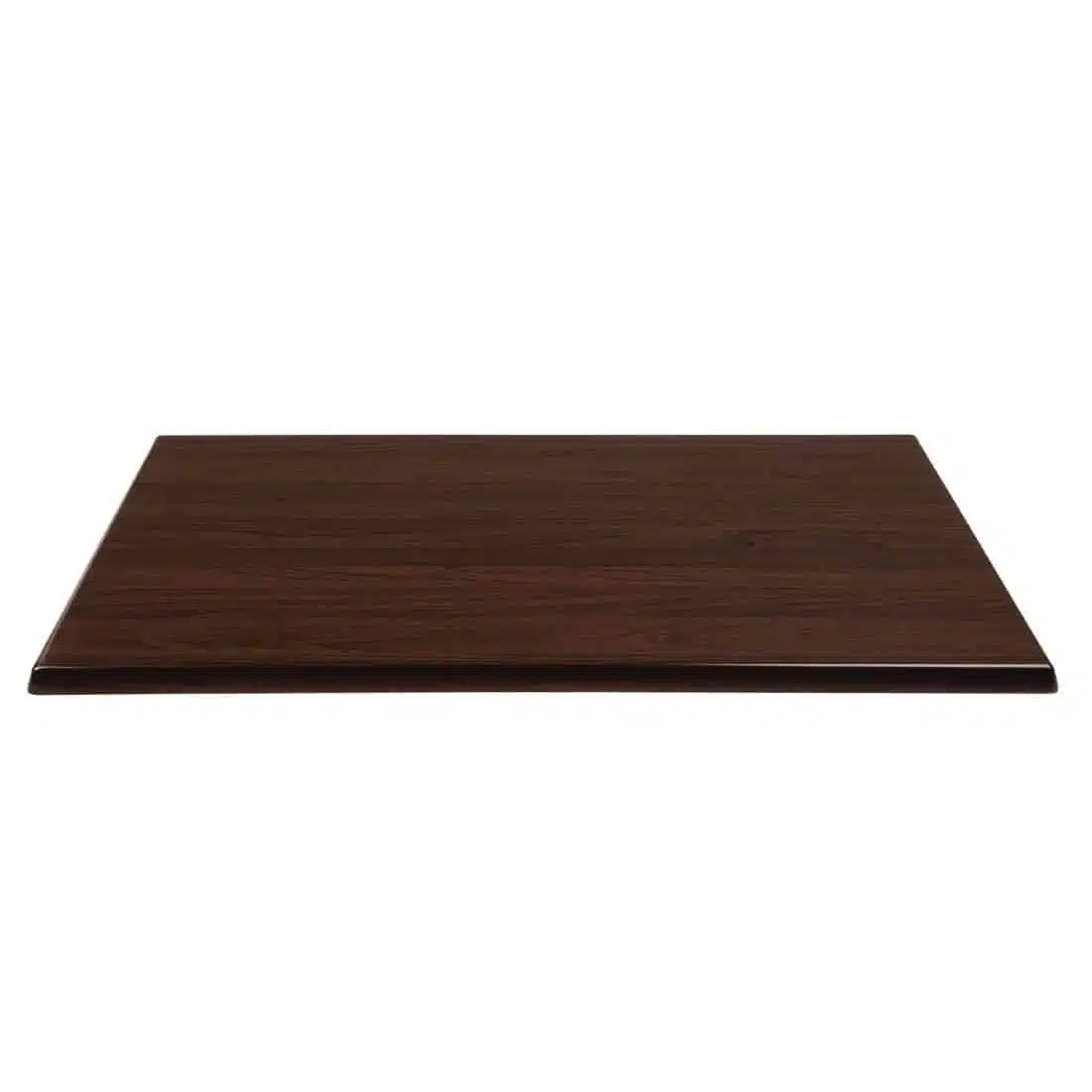 Bolero Pre-drilled Rectangular Tabletop Dark Brown - Image 3