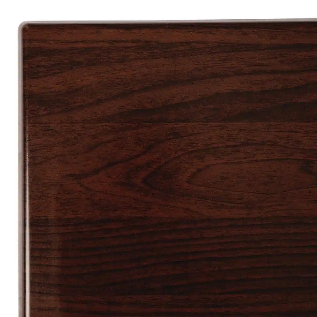 Bolero Pre-drilled Rectangular Tabletop Dark Brown - Image 4