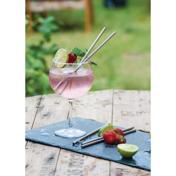 Beaumont Stainless Steel Metal Straws 8.5" (Pack of 25) - Image 9