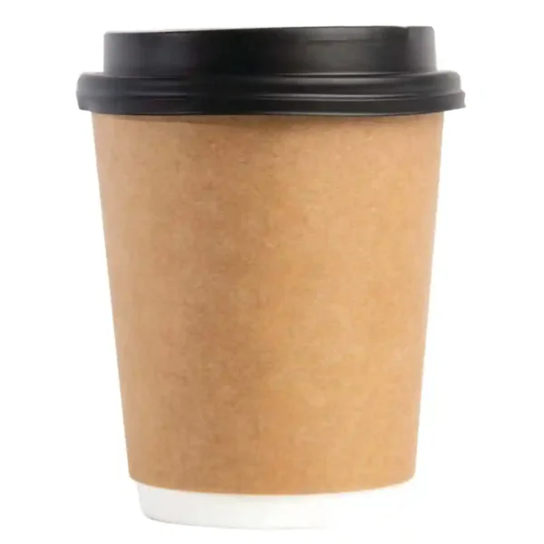 Fiesta Recyclable Coffee Cup Lids Black 225ml / 8oz (Pack of 50) - Image 3