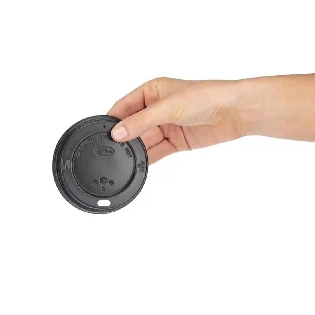 Fiesta Recyclable Coffee Cup Lids Black 340ml / 12oz and 455ml / 16oz (Pack of 50) - Image 3
