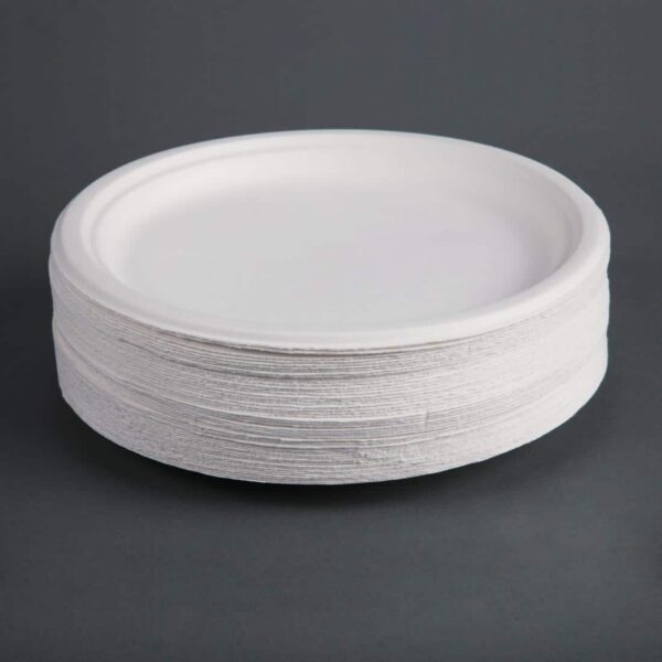 Fiesta Compostable Bagasse Plates Round 260mm (Pack of 50) - Image 3