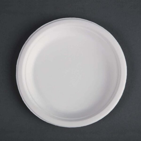 Fiesta Compostable Bagasse Plates Round 179mm (Pack of 50) - Image 2