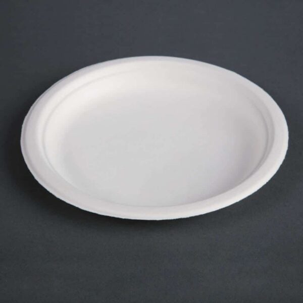 Fiesta Compostable Bagasse Plates Round 179mm (Pack of 50) - Image 4