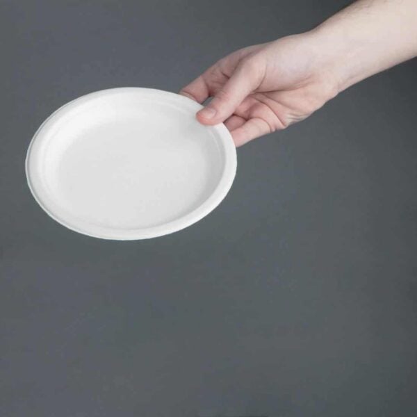Fiesta Compostable Bagasse Plates Round 179mm (Pack of 50) - Image 6