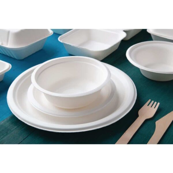 Fiesta Compostable Bagasse Bowls Round 10oz (Pack of 50) - Image 9