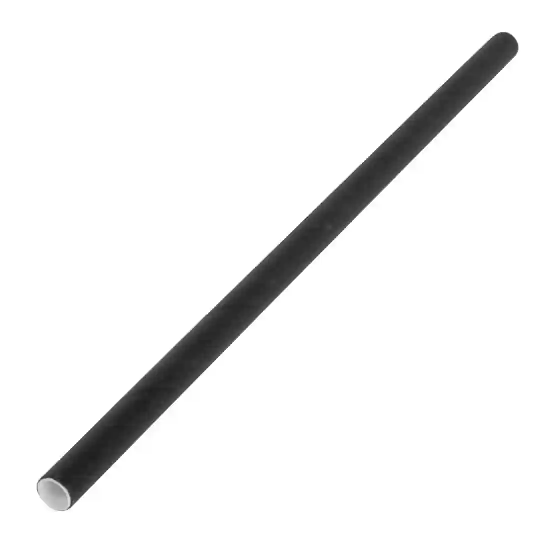 Fiesta Compostable Paper Cocktail Stirrer Straws Black (Pack of 250) - Image 2