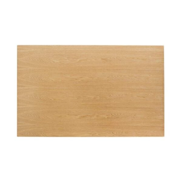 Bolero Pre-drilled Rectangular Table Top Natural Ash Veneer 1100 x 700mm - Image 2