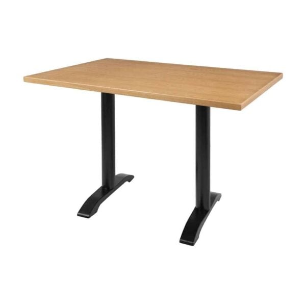 Bolero Pre-drilled Rectangular Table Top Natural Ash Veneer 1100 x 700mm - Image 6