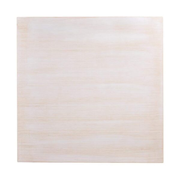 Bolero Pre-drilled Square Table Top Vintage White 700mm - Image 2