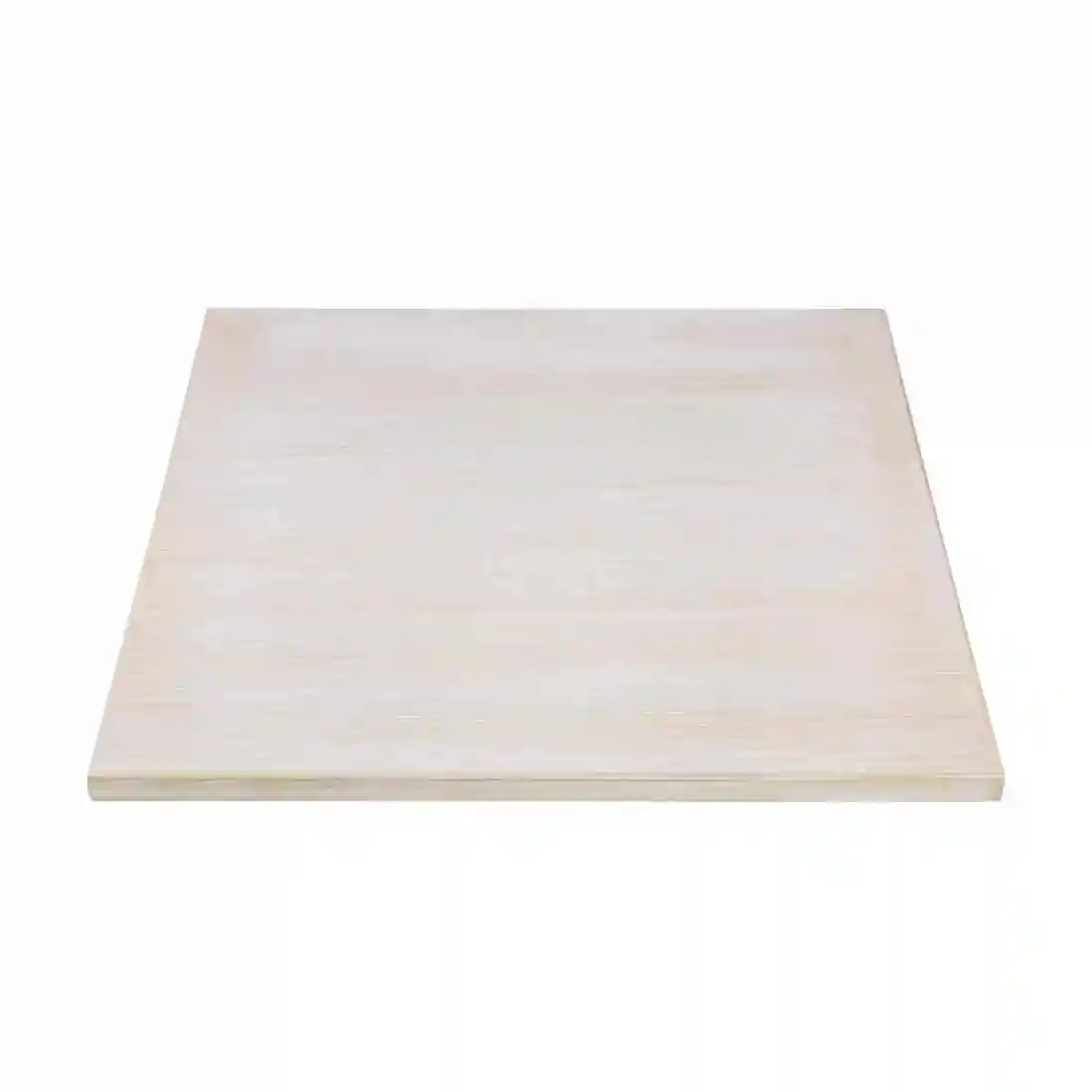 Bolero Pre-drilled Square Table Top Vintage White 700mm - Image 2