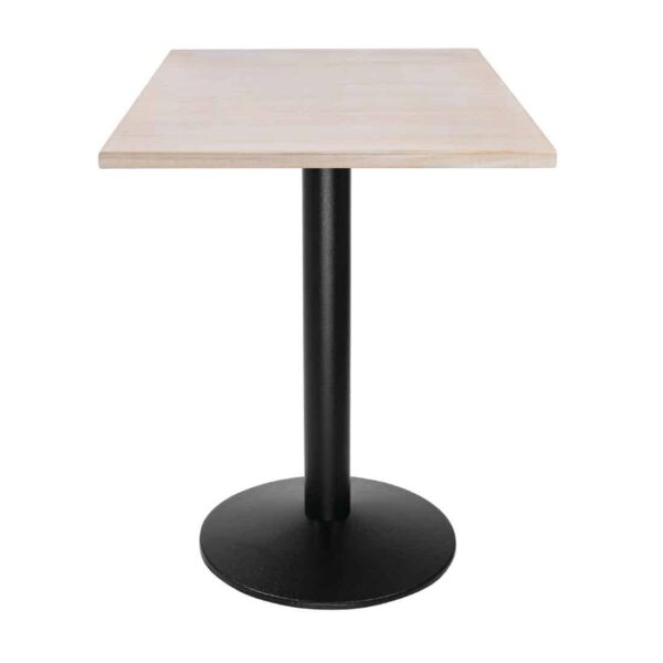 Bolero Pre-drilled Square Table Top Vintage White 700mm - Image 6