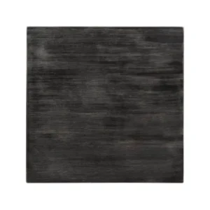 Bolero Pre-drilled Square Tabletop Vintage Black 700mm