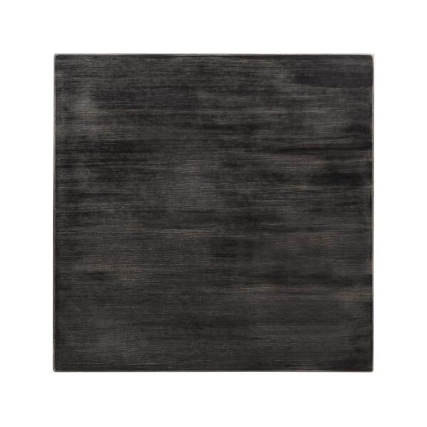 Bolero Pre-drilled Square Tabletop Vintage Black 700mm - Image 2