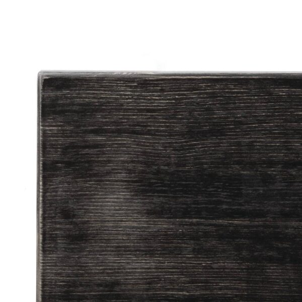 Bolero Pre-drilled Square Tabletop Vintage Black 700mm - Image 4