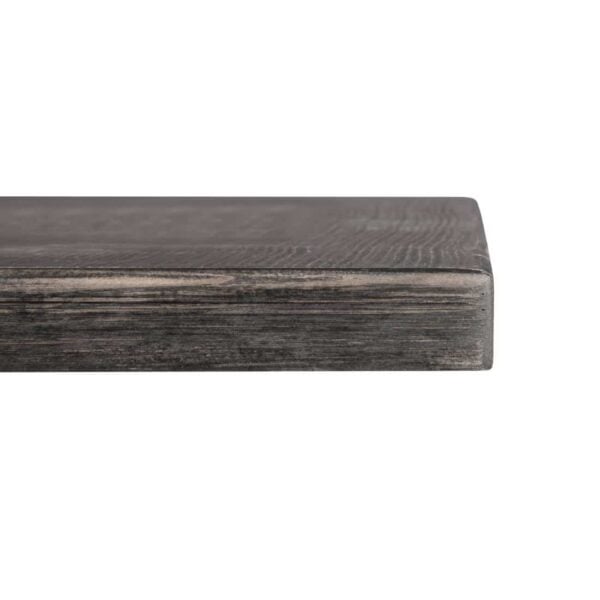 Bolero Pre-drilled Square Tabletop Vintage Black 700mm - Image 5