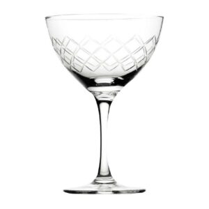 Utopia Raffles Diamond Martini Glasses 190ml (6 Pack)