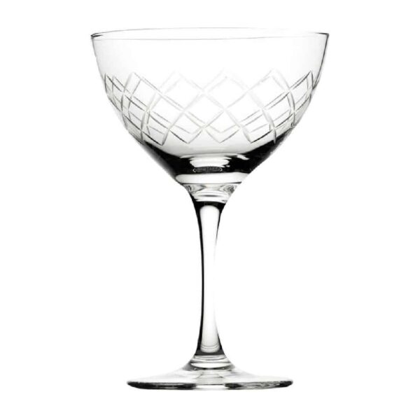 Utopia Raffles Diamond Martini Glasses 190ml (6 Pack) - Image 1