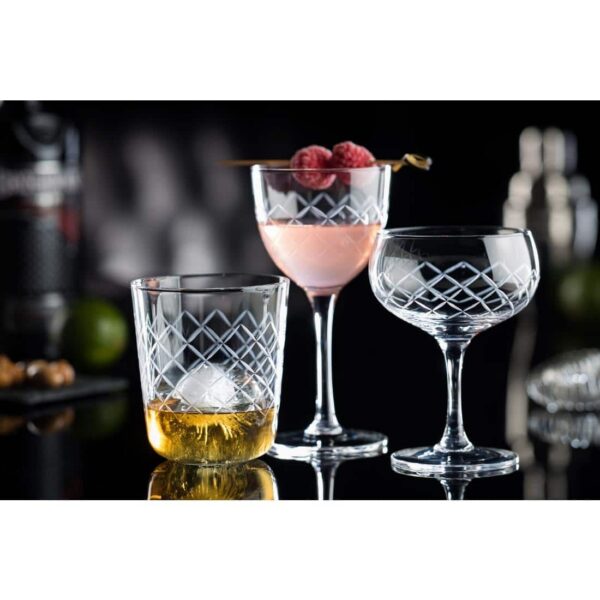 Utopia Raffles Diamond Martini Glasses 190ml (6 Pack) - Image 2