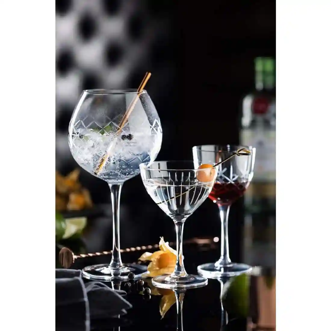 Utopia Raffles Vintage Martini Glasses 190ml (6 Pack) - Image 2
