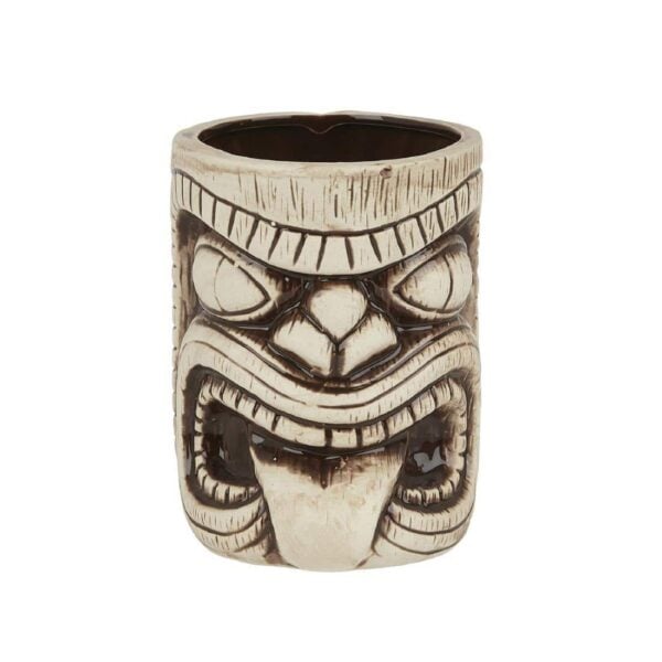 Beaumont Ceramic Toscano Lono Tiki Mug Coffee Brown 450ml - Image 2
