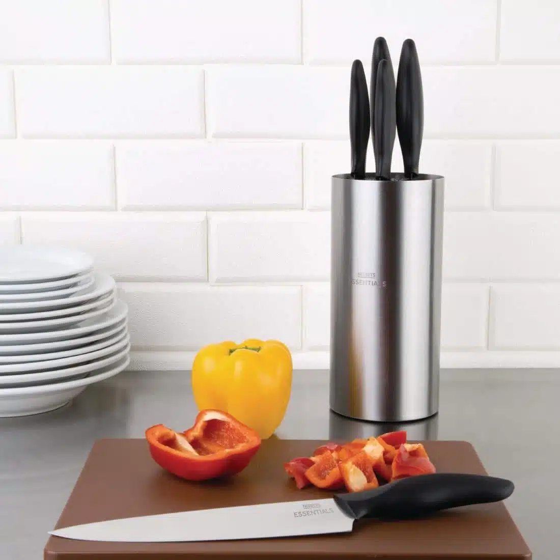 Nisbets Essentials Knife Block and Knives Set - Image 2