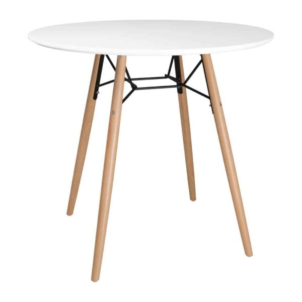 Bolero Arlo Table Round White 798mm - Image 2