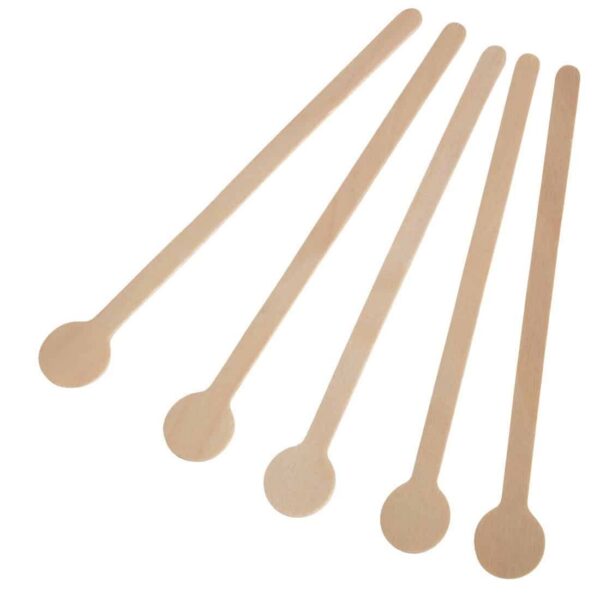 Fiesta Compostable Wooden Cocktail Stirrers 150mm (Pack of 100) - Image 4
