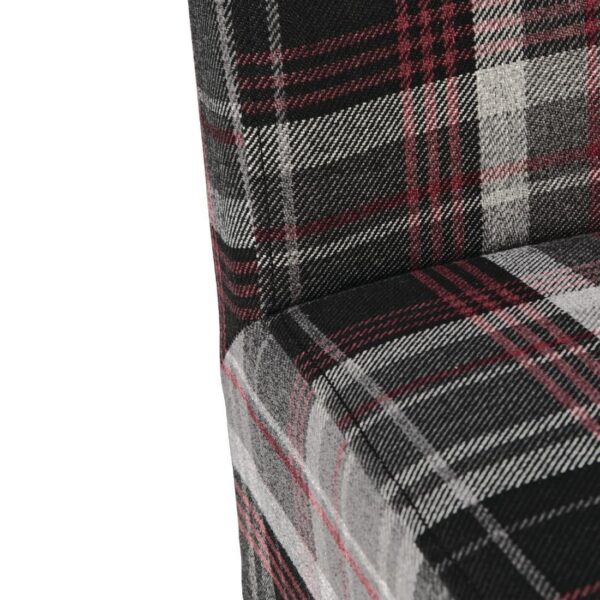 Bolero Austin Dining Chairs Grey Tartan (Pack of 2) - Image 5