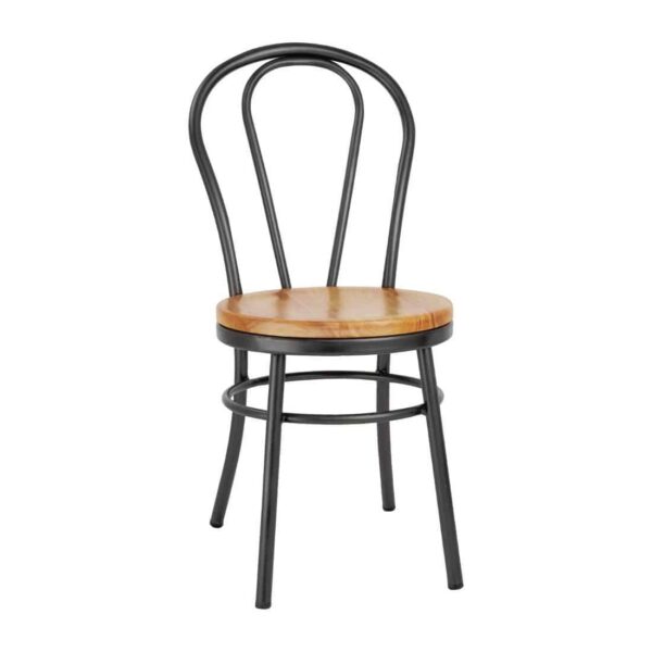 Bolero Clarisse Side Chairs Metallic Grey (Pack of 2) - Image 2