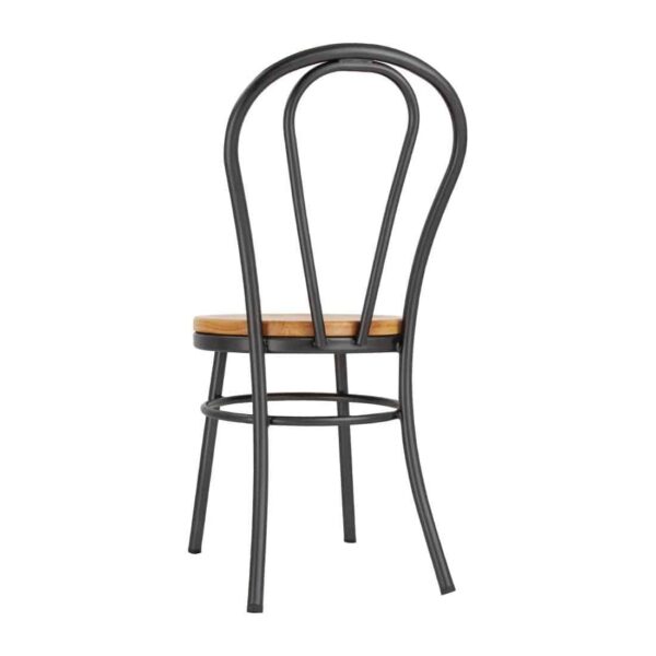 Bolero Clarisse Side Chairs Metallic Grey (Pack of 2) - Image 4