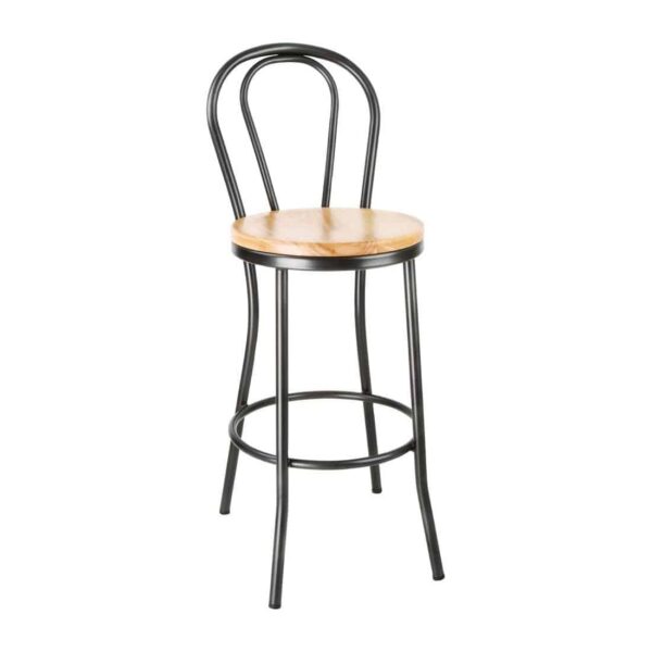 Bolero Clarisse High Stools Metallic Grey (Pack of 1) - Image 2