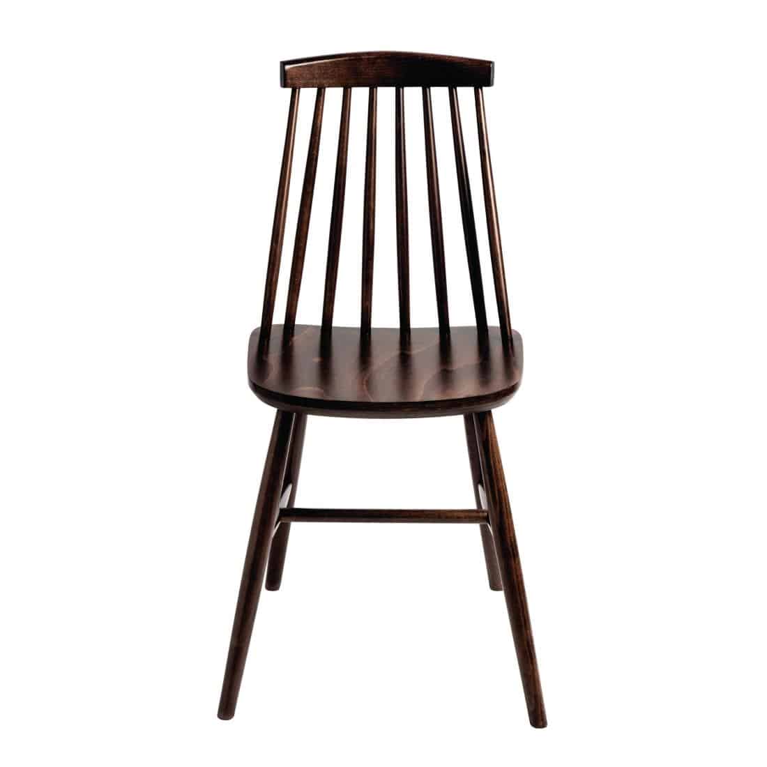 Fameg Farmhouse Angled Side Chairs Walnut Effect (Pack of 2) - Image 4