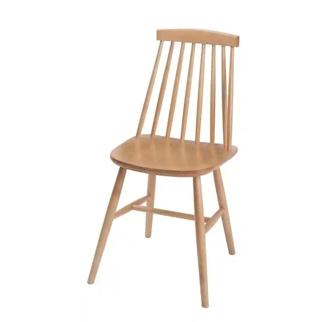 Fameg Farmhouse Angled Side Chairs Natural Beech (Pack of 2) - Image 2