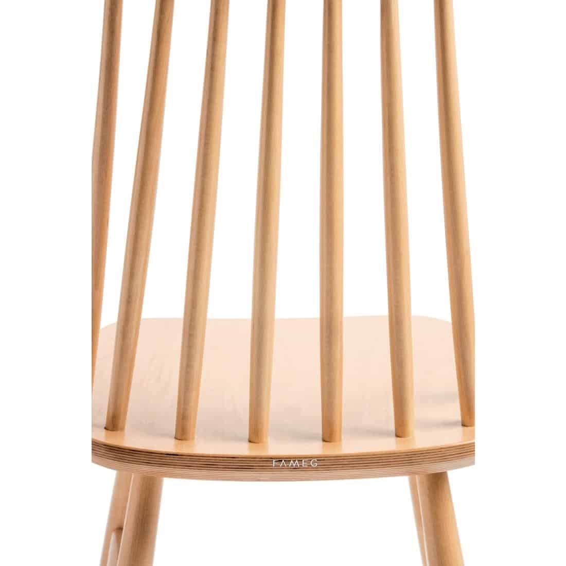 Fameg Farmhouse Angled Side Chairs Natural Beech (Pack of 2) - Image 5