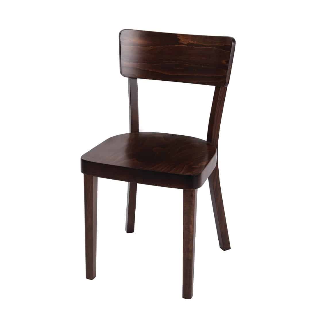 Fameg Plain Side Chairs Walnut Finish (Pack of 2) - Image 3
