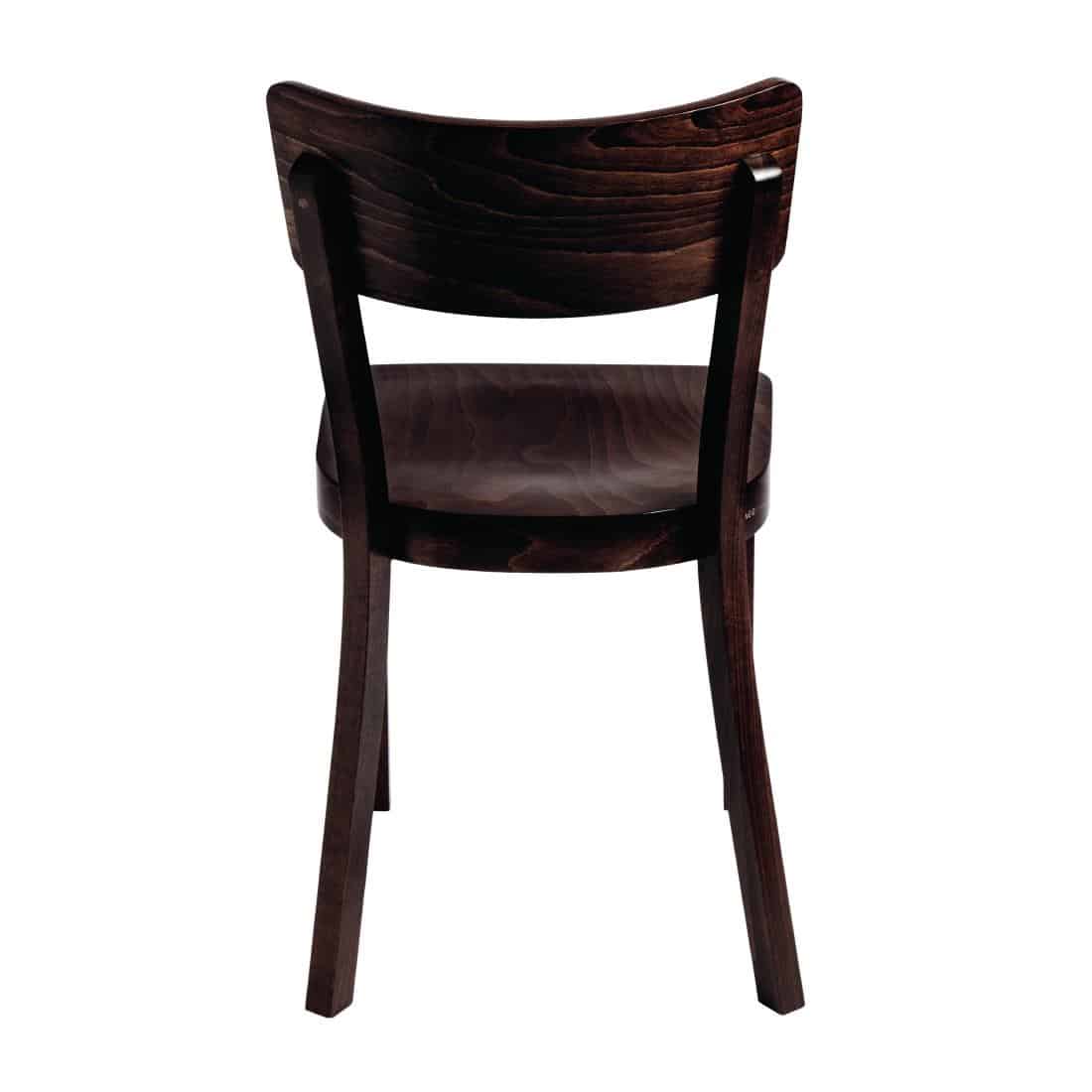 Fameg Plain Side Chairs Walnut Finish (Pack of 2) - Image 5