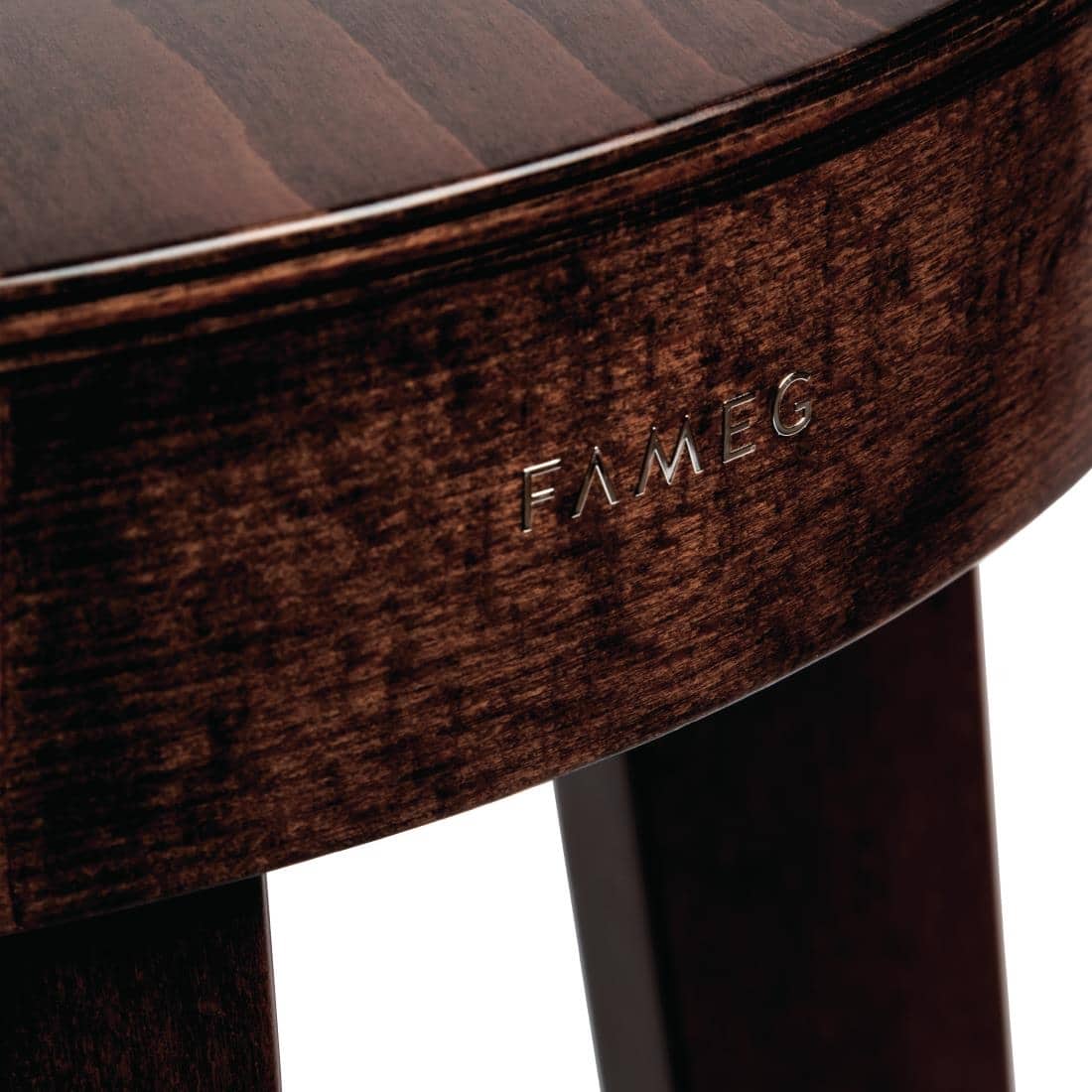 Fameg Plain Side Chairs Walnut Finish (Pack of 2) - Image 6
