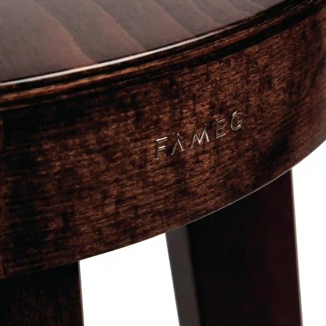 Fameg Plain Side Chairs Walnut Finish (Pack of 2) - Image 5