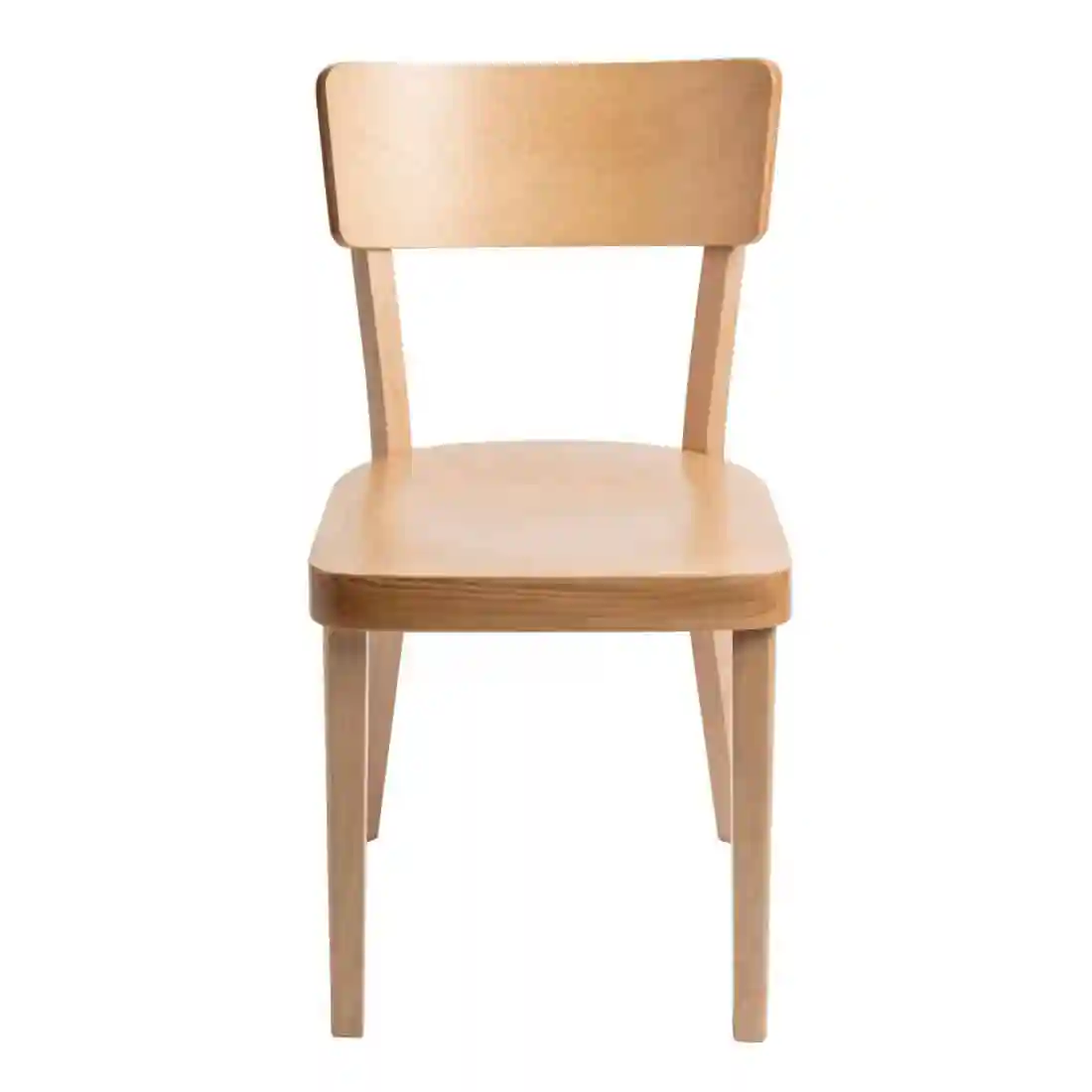 Fameg Plain Side Chairs Natural Beech (Pack of 2) - Image 2