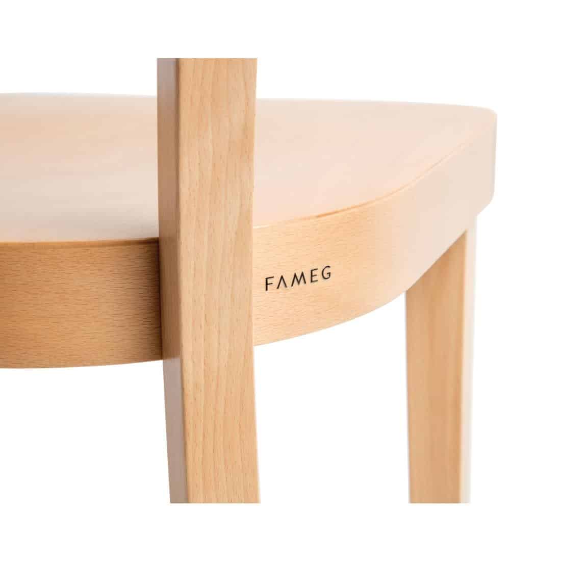 Fameg Plain Side Chairs Natural Beech (Pack of 2) - Image 7